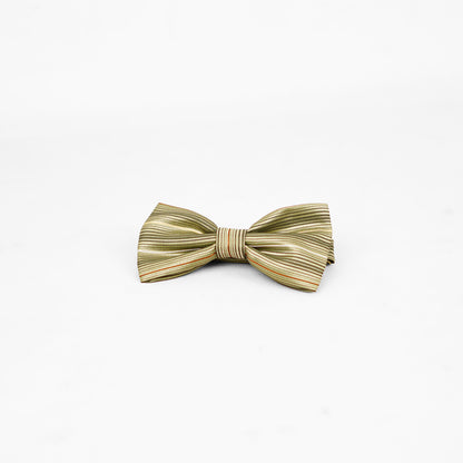 Lyxig Guldrandig Fluga & Manschettknappar – Presentbox (3-delar)