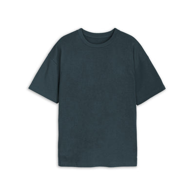 Petrolgrön Oversized T-shirt i Bomul