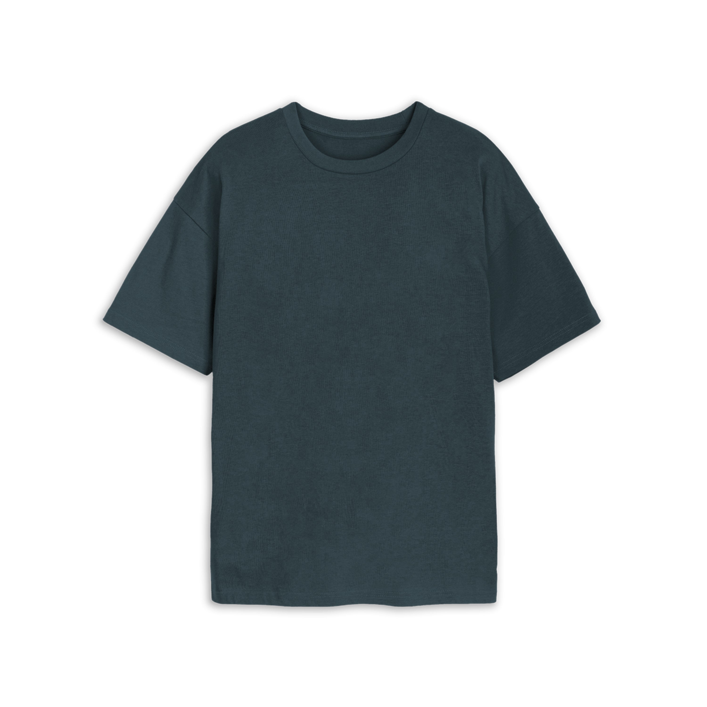 Petrolgrön Oversized T-shirt i Bomul